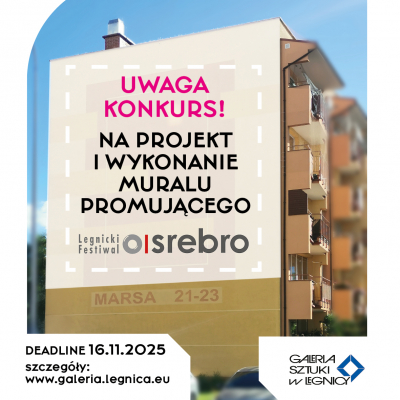 Konkurs na mural promujący Legnicki Festiwal SREBRO